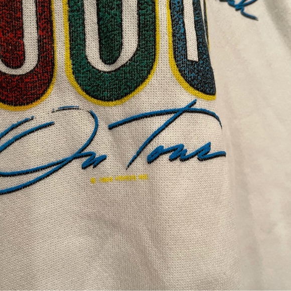 Vintage Official Crosby Stills & Nash Tour White Sweatshirt L - Picture 5 of 7